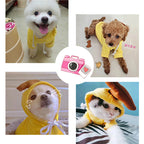 Cute Fruit Dog & Cat Clothes For Small Dogs Hoodies Winter Warm Fleece Pet Clothing Puppy Cat Costume Coat For French Chihuahua Outfit